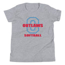 Camiseta de manga corta juvenil de Modesto Outlaws