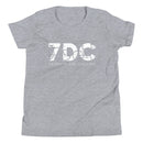 Camiseta de manga corta juvenil de SDC (estampado blanco)