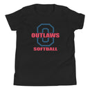 Camiseta de manga corta juvenil de Modesto Outlaws