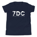 Camiseta de manga corta juvenil de SDC (estampado blanco)