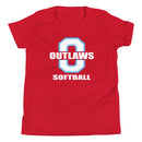 Camiseta de manga corta juvenil de Modesto Outlaws