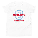 Camiseta de manga corta juvenil de Modesto Outlaws