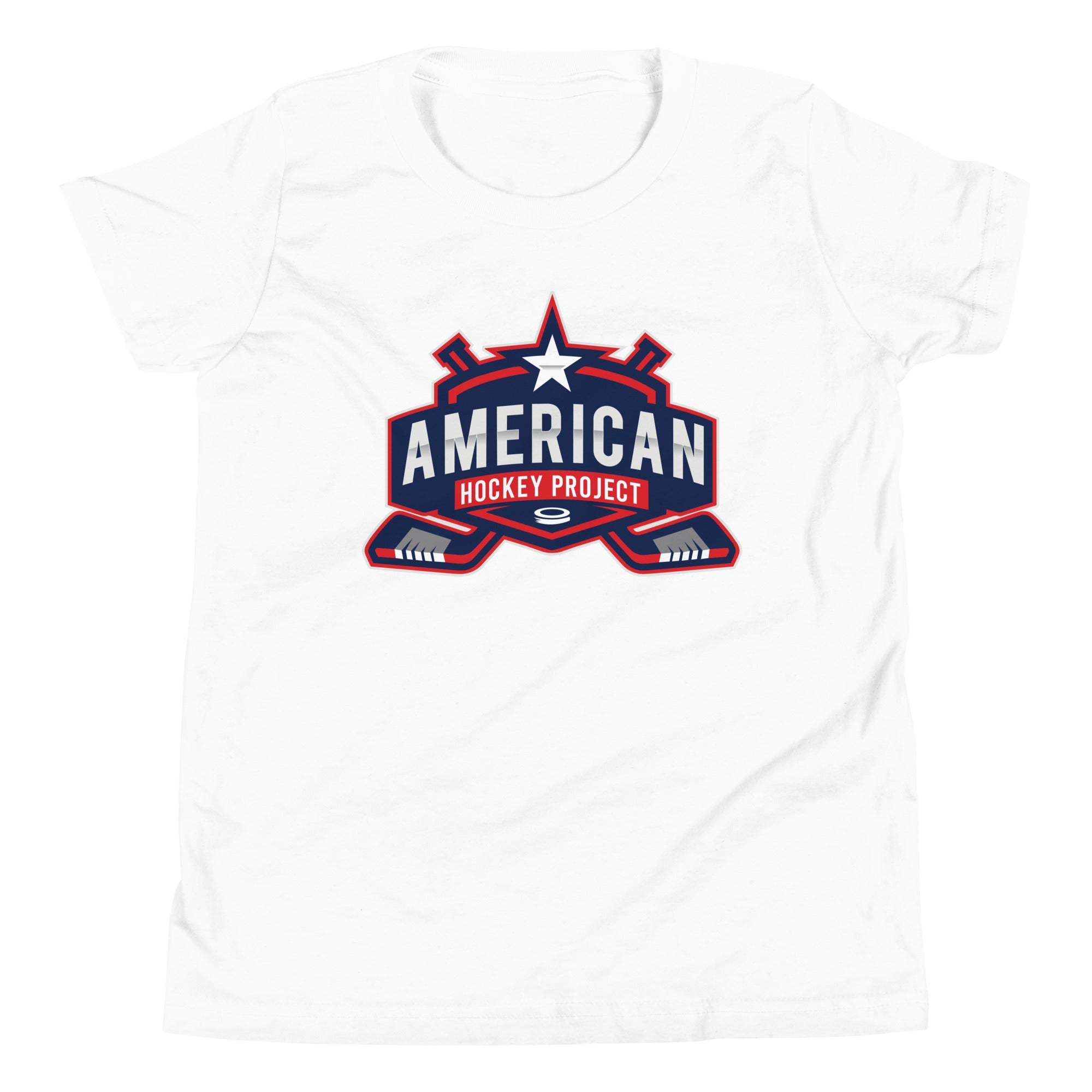 Camiseta de manga corta juvenil del proyecto de hockey americano